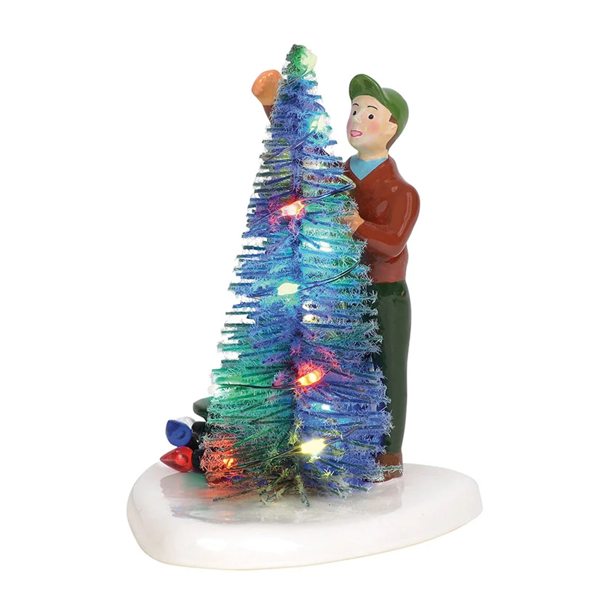 Department 56 Snow Villages National Lampoons Christmas Vacation Clark Trims the Tree Accessory Figurine