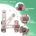 thumbnail image 2 of Uxcell 2-Pack Pestillos de Puerta de Compuerta de 2.76 Pulgadas de Acero Inoxidable con Tornillos para Puerta/Ventana/Toilet[Rojo], 2 of 6