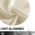 thumbnail image 5 of Curtainking Beige Kitchen Curtains Casual Weave Short Curtains Semi Sheer Cafe Curtains 45 inch Length Tier Curtains Half Window Treatments 2 Panels, 5 of 7