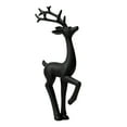 thumbnail image 2 of hulanddfd Black Small Reindeer Sculptures, 8" Reindeer Figurines Deer Statues Tabletop Metal Deer Ornaments for Entryway Living Room Desktop Home Decor, 2 of 2