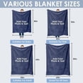 thumbnail image 5 of AISENIN Custom Blanket with Picture Text Customized Personalized Photo Blanket for Adults Kids Customizable Throw Blanket Gifts for Christmas Birthday Valentines Day, 5 of 5