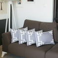 thumbnail image 2 of Geometric Grey&White Square 18" x 18" Throw Pillow Cover SET Of 4, 2 of 5