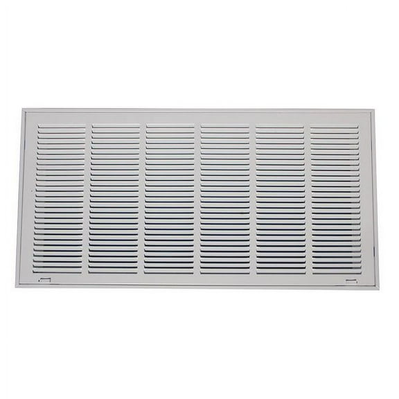 1 PK ZoroSelect Filtered Return Air Grille, 16.62 X 32.62, White, Steel