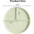 thumbnail image 2 of 2Pcs/5Pcs Portion Control Plate for Weight Loss, 9 Inch Round Divided Plates for Adults, 3 Compartment Plates Suitable for Adult, 2 of 5