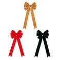 thumbnail image 5 of 5Pcs Christmas Tree Bow Set Velvet Christmas Bows Elegant Christmas Velvet Bows for Tree Topper Wreath Decoration Gift Wrapping (Khaki), 5 of 7