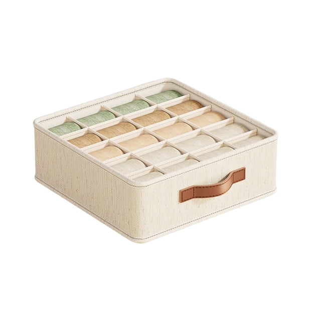 Christmas Party Supplies Foldable Fabric Underwear Storage Box Student Dormitory Drawer Underwear Organizing Box Compartment Storage Box