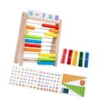 thumbnail image 4 of Matemáticas de madera Matemáticas Regalos de juguete de madera 10 filas Conteo de juguete para el juguete Educational para 2 3 4 5 6 años para niños, 4 of 7