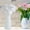 White, variant on Resin Female Head Face Flower Vase Decoration, Unique Dark Blue Centerpiece for Home Decor(High-end Model)