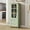 Mint Green, variant on Noble House Nell 52" Tall Buffet Cabinet, Tempered Glass Doors, Wooden Storage Sideboard Cupboard, Mint Green