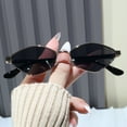 thumbnail image 5 of Small Frame Diamond Shaped Irregular Sunglasses 2024 New Polygon Sunglasses Cat's Eye Ins Hot Women Sun Glasses Shades (8068-C2 silver), 5 of 7