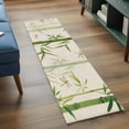 thumbnail image 3 of Green Botanical 2'x6' Runner Rugs for Hallway Kitchen Bedside Non Slip Washable, Farmhouse Dragonfly Entryway Rug Runners with Rubber Backing, Long Carpet Runner for Laundry Room, 3 of 8