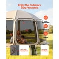 thumbnail image 6 of Screen House Tent, 15 x 13.8 ft, 12-15 Person Pop Up Screen Tent, Portable Screened in Canopy with Carry Bag, Netting Sides, Ground Stakes, for Garden, Patio, Backyard, Outdoor Activities, Beige, 6 of 6