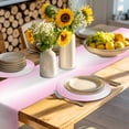 thumbnail image 4 of Pink Ombre Round 13 Inch Placemats Set of 2, Pink White Gradient Modern Abstract Art HeatResistant Non Slip Place Mats for Dining Table, Wipeable Braided Kitchen Table Mats for Housewarming, 4 of 9
