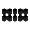 thumbnail image 4 of Fundas protectoras para micrófono inalámbrico, paravientos, portátil, de espuma gruesa. 10 unidades negras, 4 of 9