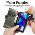 thumbnail image 2 of Case for Motorola Moto G Pure Cover Leather Wallet Folio Case Book Design Flip Magnetic Closure - Grey, 2 of 5