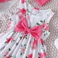 thumbnail image 7 of Esaierr Newborn Baby Girl Dress and Cardigan 2 Piece Girls Floral Print Sleeveless Dress + Solid Color Bow Long Sleeve Jacket Cardigan Set 3-24 Months, 7 of 7