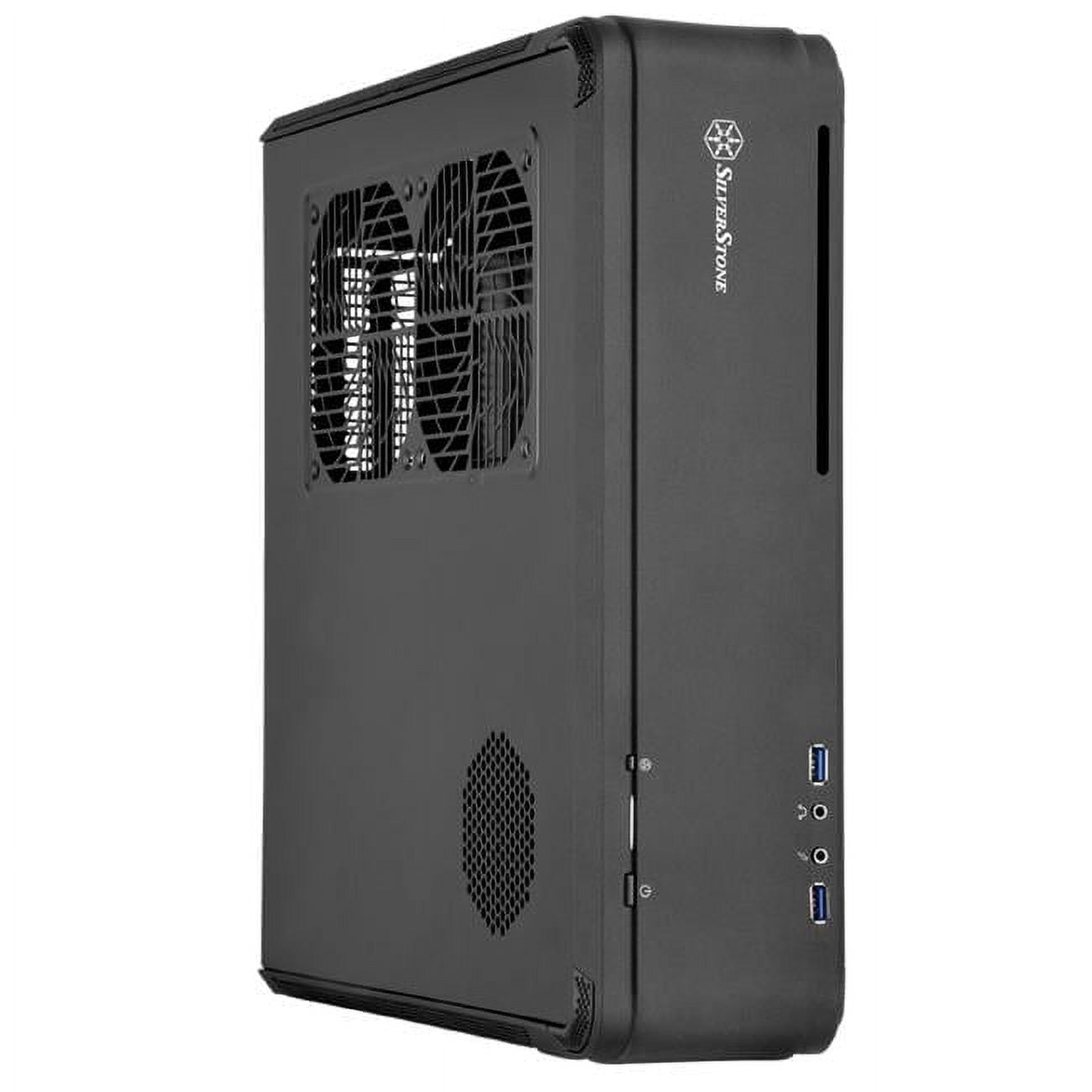 Silver Stone Technologies fortress Z Aluminum Unibody Mini-ITX DTX Small Form Factor SFX Computer Case - Black