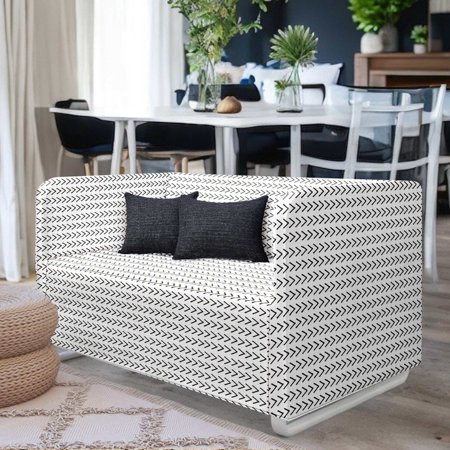 Compatible with IKEA KNOPPARP 2 Seat Sofa Boho Mudcloth Arrow Slip Cover