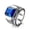 Silver blue diamonds, variant on Trendy Fashion Rings Vintage Men's Gold Diamond Rings