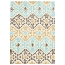 Linon Geo Marli Hand Tufted Microfiber Polyester 8'x10' Rug in Gray