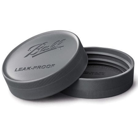 Ball Ball 1440010812 Regular Mouth Storage Jar Lids, Black