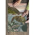 thumbnail image 2 of National Park of American Samoa, Painterly National Park Series, 500 Piece Challenging 19 x 27 Jigsaw Puzzle for Adults and Family, Made in USA, 2 of 2
