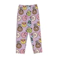 thumbnail image 4 of Xecao Cute Donuts Women's Straight Lounge Pajama Pants: The Epitome of Relaxed Sleepwear, 4 of 9