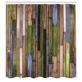 thumbnail image 2 of Ambesonne Wooden Print Shower Curtain, Brownish Rustic Art, 69"Wx75"L, Taupe Beige, 2 of 4