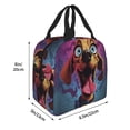 thumbnail image 2 of Pofeuu Cartoon Big-Eyed Dog Print Lunch Bag Lunch Box Large Capacity Insulated Lunch Bag for Adult, Leakproof Reusable Lunch Tote Bags for Work, 2 of 5