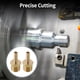 thumbnail image 2 of Conectores de manguera de latón 5/16" 1/2"NPT macho recto para aire, agua, aceite, gas, combustible 2 piezas tono dorado, 2 of 6