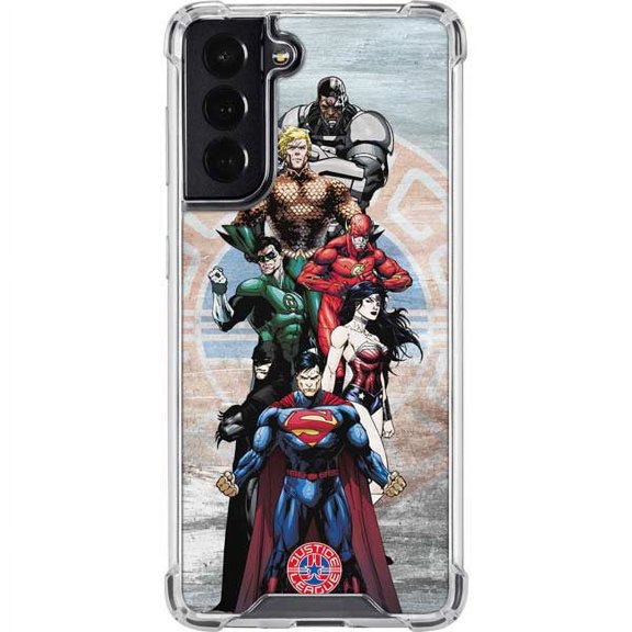 Skinit DC Comics Justice League Heros Galaxy S22 Clear Case