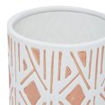 thumbnail image 4 of DecMode 8", 7", 5"H Indoor Outdoor White Porcelain Planter (3 Count), 4 of 8
