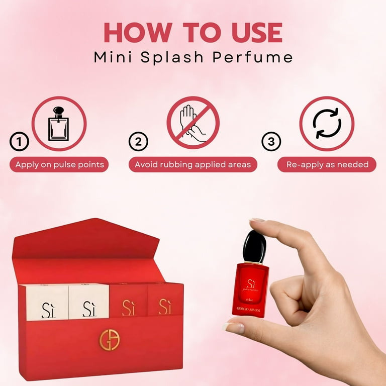 Giorgio Armani Si Women Perfume Gift Set Mini Splash 0.24 oz
