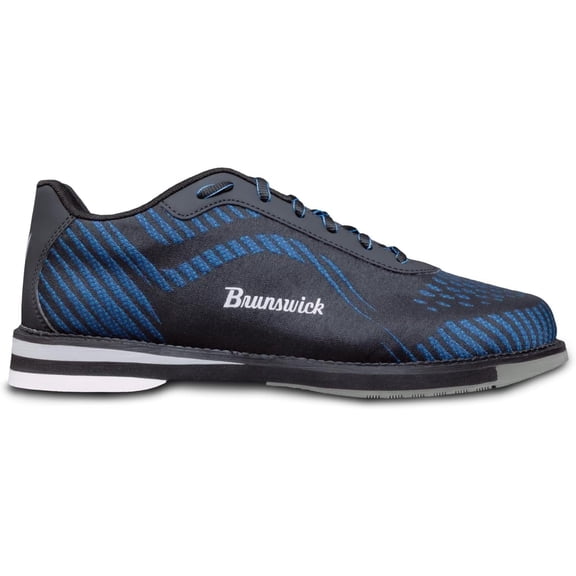 Brunswick Men's Command Black Blue Right Hand Bowling Shoes - 11