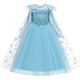thumbnail image 2 of Vestido de princesa con capa larga de malla y lentejuelas de manga larga para niños, 2 of 5