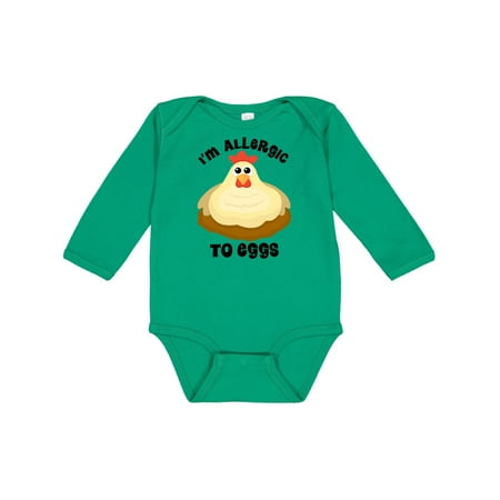 

Inktastic Egg Allergy Gift Baby Boy or Baby Girl Long Sleeve Bodysuit