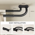 thumbnail image 3 of OLV Wrap Around Double Curtain Rods for Window,30-60 inch,Black, 3 of 9