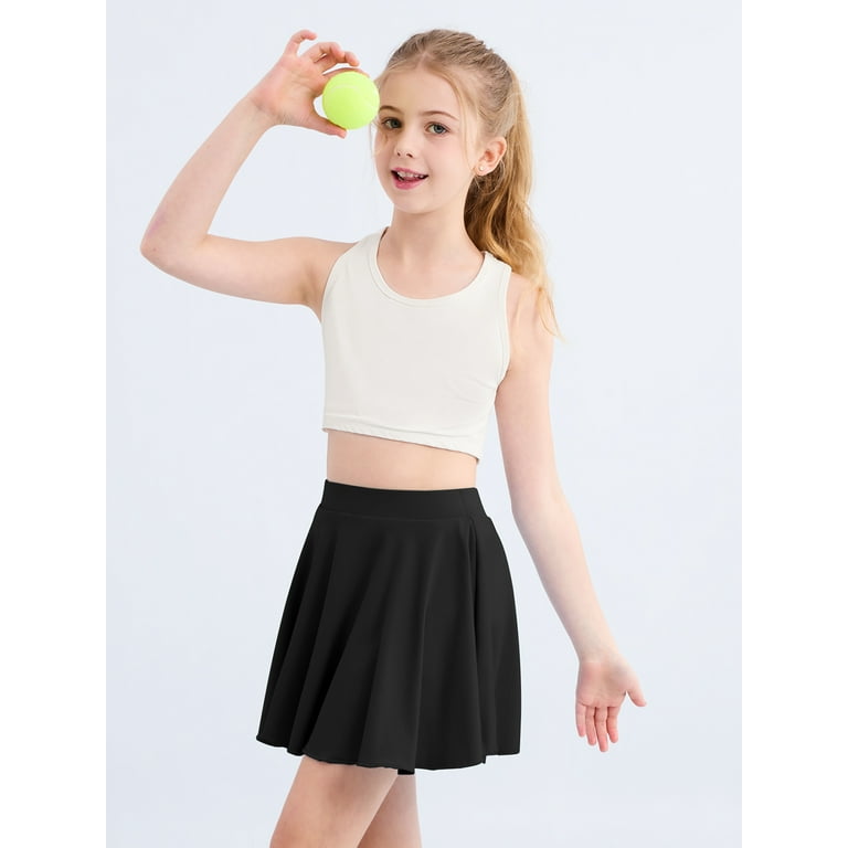 SILVERCELL 3-16Y Teens Girls Casual Mini Skirts with Liner, Kids