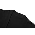 thumbnail image 4 of Urban CoCo Women's Open Front Knit Cardigan (Black,L), 4 of 6