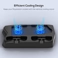 thumbnail image 4 of PS5 Host Multi-function Charging Cooling Fan Base + Storage Tray Bracket PS5 Handle Base Charge, 4 of 8