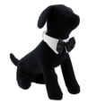 thumbnail image 2 of Black Satin Bowtie Collar by Doggie Design - Medium, 2 of 2