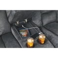 thumbnail image 5 of Bowery Hill Contemporary Fabric Reclining Loveseat with Console in Granite Gray, 5 of 7