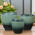 thumbnail image 4 of Harvella Irregular Rim Ceramic Planter Set (Set of 3), 4 of 11