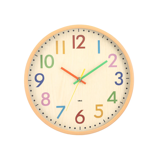 Reloj De Pared Para Niños, Reloj De Pared Moderno Lab.G, Multicolor