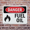 thumbnail image 4 of (2 Pack) Fuel Oil OSHA Danger Sign 18 Inch X 12 Inch Plastic Sign, Weather Resistant, UV Protected for Workplace, Business, and Construction Site, Made in the USA, 4 of 8