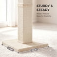 thumbnail image 4 of PAWZ Road 31" Natural Sisal Cat Scratching Post for Indoor Cat Scratcher with Plush Large Base, Beige, 4 of 11