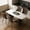 Brown, variant on Dining Chairs Set of 4, Modern Armless Side Chairs Faux Leather Cushion Seat for Home, Kitchen, Living Room, Bedroom, Restaurant. Brown