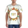 thumbnail image 4 of Haiem Hip Hop Hipster Baseball Jersey Button Down Shirts Sports Uniforms Men Women Jersey(World Travel3,3X-Large), 4 of 9