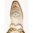 thumbnail image 6 of Corral Women's Embroidered And Crystal Eagle Fringe Western Boot Snip Toe Beige 10 M  US, 6 of 7