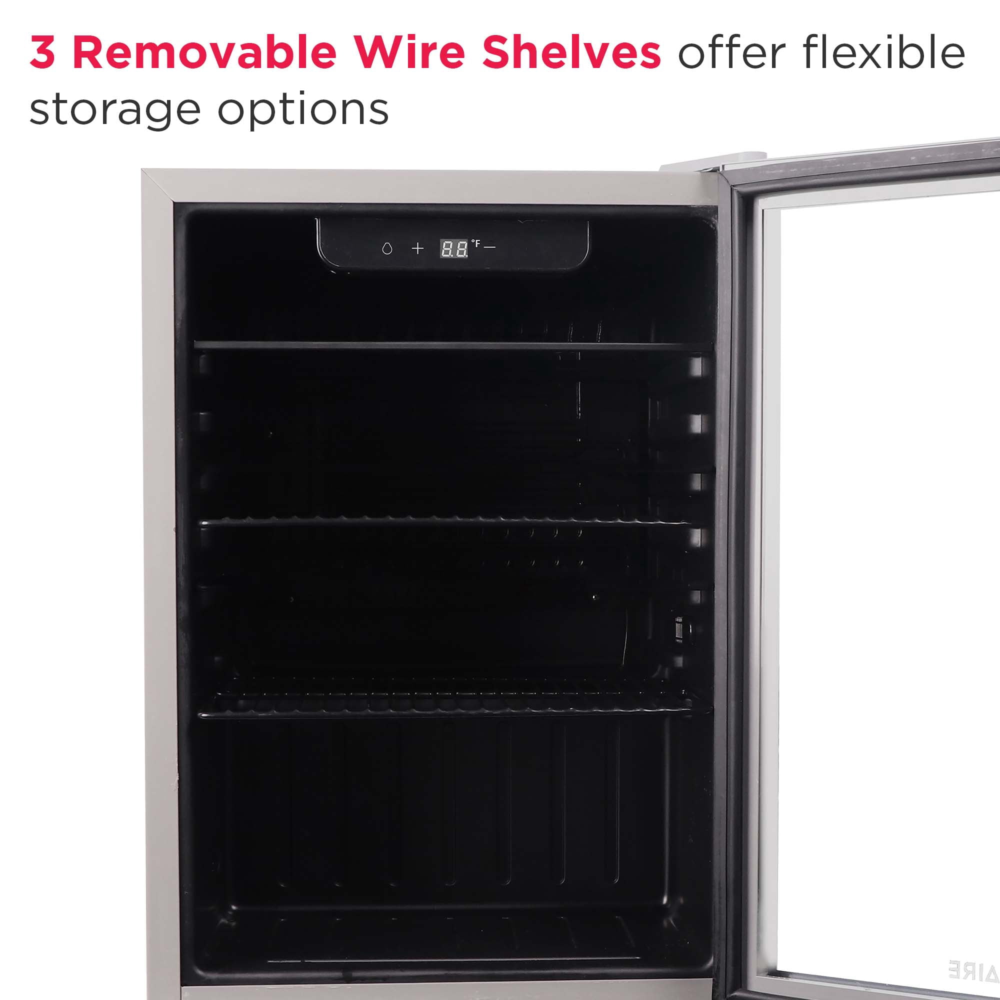 Frigidaire 88 Can or 25 Wine Bottle Beverage Center, 2.6 Cu. Ft. Refrigerator with Digital Control